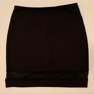 Black & Mesh Skirt